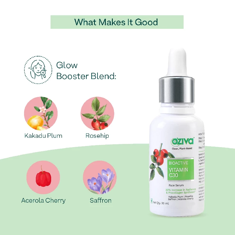 Oziva Bioactive Vitamin C30 Face Serum, 10 ml-3.webp